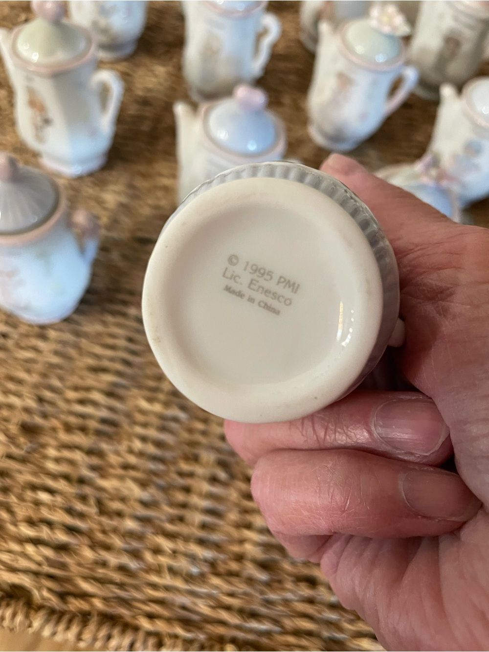 Precious Moments 1995 Enesco PMI Vintage Spice Teapots Collection Lot of 16 - Picture 12 of 16